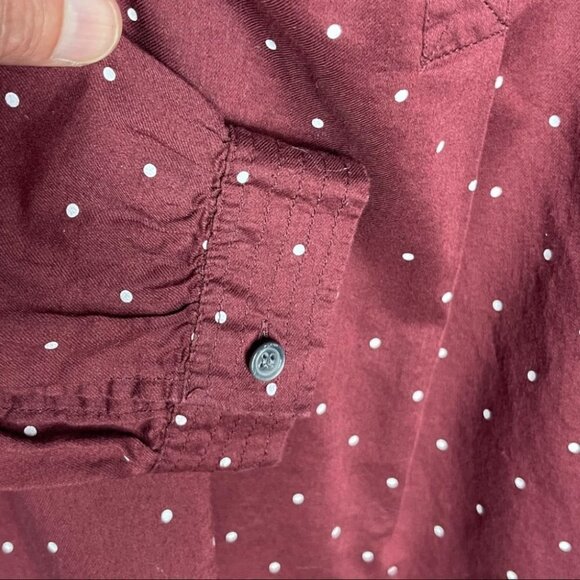 MADEWELL Shirred Popover Top in Microdot Size Extra Small - Picture 9 of 13